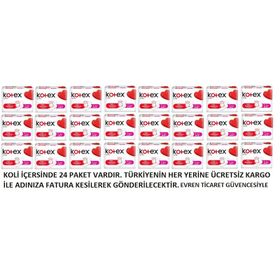 Kotex 24x7 Adet Ultra Kanatlı Uzun Ped
