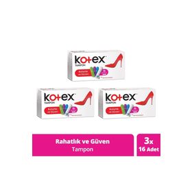 Kotex 3x16'lı Normal Tampon