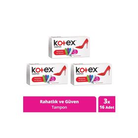 Kotex 3x16'lı Normal Tampon