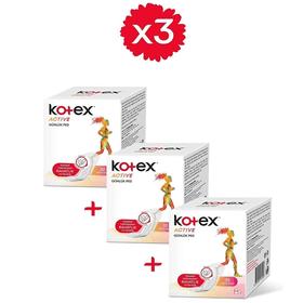 Kotex Active 32'li 3'lü Paket Günlük Ped