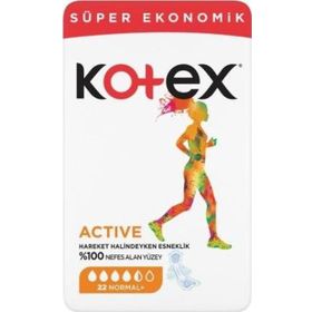 Kotex Active Dörtlü Normal 22x3 66 Adet Ped