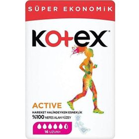 Kotex Active Dörtlü Uzun 16x5 80 Adet Ped