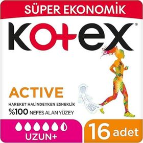 Kotex Actıve Quadro Uzun 16 Adet Hijyenik Ped