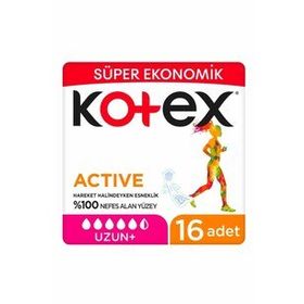 Kotex Actıve Quadro Uzun 16 Adet Hijyenik Ped