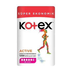 Kotex Actıve Quadro Uzun 16 Adet Hijyenik Ped