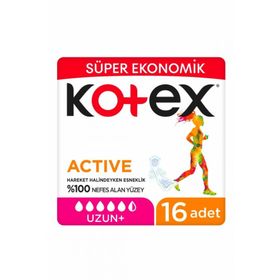 Kotex Actıve Quadro Uzun 16 Adet Hijyenik Ped