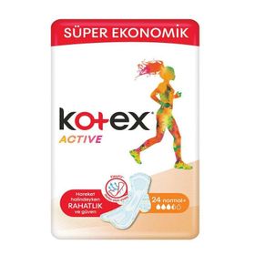 Kotex Active Süper Ekonomik Normal 24'lü Ped