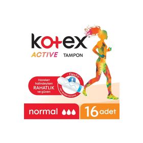 Kotex Active Tampon Normal 16'lı Ped