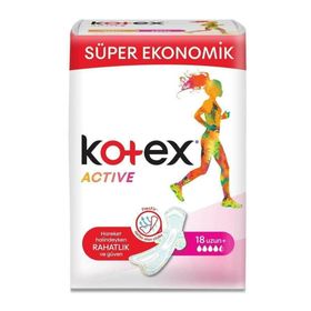 Kotex Active Uzun 18'li Ped