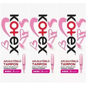 Kotex Aplikatörlü Süper 24'lü Tampon