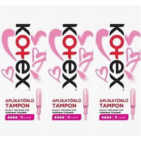 Kotex Aplikatörlü Süper 24'lü Tampon
