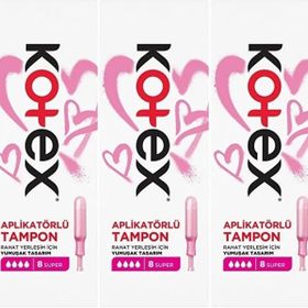 Kotex Aplikatörlü Süper 24'lü Tampon