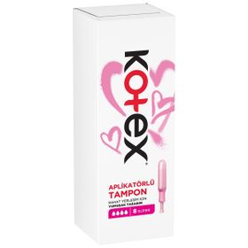 Kotex Aplikatörlü Süper 8'li Tampon