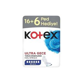 Kotex Dev Eko Ultra Gece 22'li Hijyenik Ped