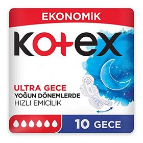 Kotex Double Gece 10'lu Ped