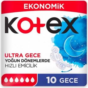 Kotex Double Gece 10'lu Ped