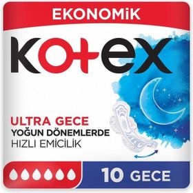 Kotex Double Gece 10'lu Ped