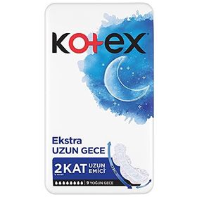 Kotex Extra Uzun Gece 9'lu Ped