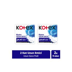 Kotex Extra Uzun Gece 9'lu Ped