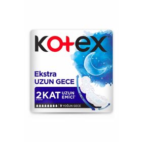 Kotex Extra Uzun Gece 9'lu Ped