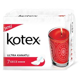 Kotex Gece Ultra Kanatlı 7'li Ped