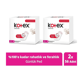 Kotex Günlük 2x56 Normal Ped