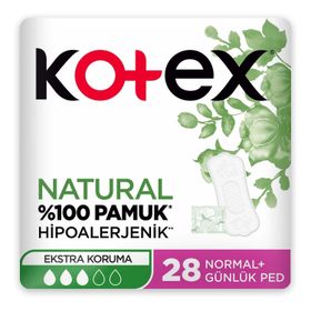 Kotex Günlük Ped Natural Normal 28'Li Ped