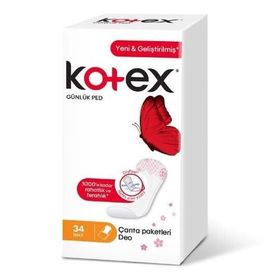 Kotex İnce 34 Adet Günlük Ped