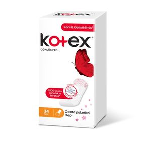 Kotex İnce 34'lü Parfümlü Günlük Ped