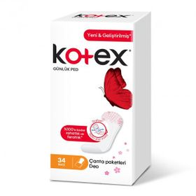 Kotex İnce 34'lü Parfümlü Günlük Ped