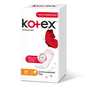 Kotex İnce Active Günlük Parfümsüz 34'lü Hijyenik Ped