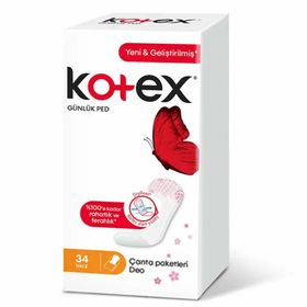 Kotex İnce Active Günlük Parfümsüz 34'lü Hijyenik Ped