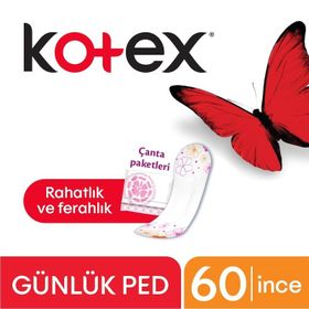 Kotex İnce Günlük 60'lı Ped