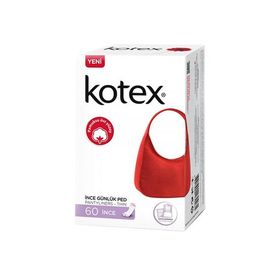Kotex İnce Günlük 60'lı Ped