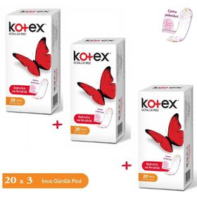 Kotex İnce Günlük 60'lı Ped