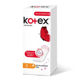 Kotex İnce Parfümlü 18 Günlük Ped