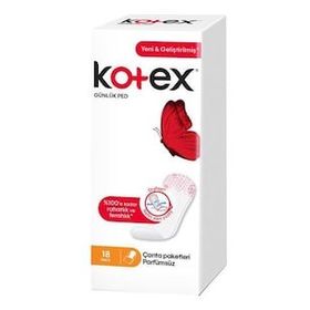 Kotex İnce Parfümsüz 18 Adet Günlük Ped