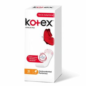 Kotex İnce Parfümsüz 18 Adet Günlük Ped