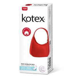 Kotex İnce Parfümsüz 20 Adet Günlük Ped