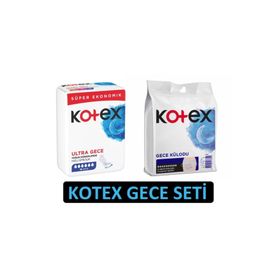 Kotex KTXGCSET1 Ultra Gece Hijyenik 16'lı Ped + Regl Gece Külodu 2'li