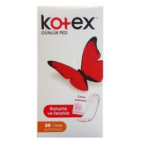 Kotex Lightdays Parfümsüz Günlük 20'li Kadın Pedi
