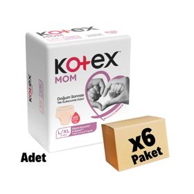 Kotex MOM 48 Adet 6 Paket L/XL Doğum Sonrası Emici Külot