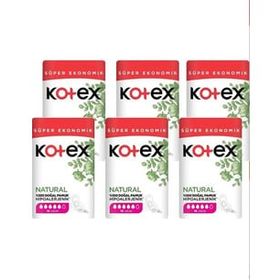 Kotex Natural Dörtlü Uzun 16x6 96 Adet Ped