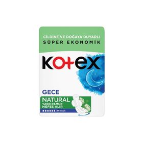 Kotex Natural Gece 14 Adet Hijyenik Ped