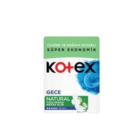 Kotex Natural Gece 14 Adet Hijyenik Ped