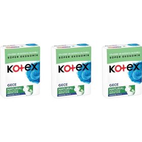 Kotex Natural Gece 14x3 42 Adet Ped