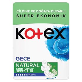 Kotex Natural Gece 14x5 70 Adet Ped