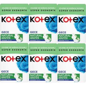 Kotex Natural Gece 14x6 84 Adet Ped