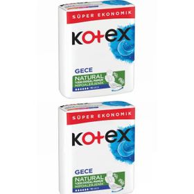 Kotex Natural Gece 16x2 Adet Ped