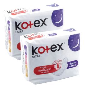 Kotex Natural Hijyenik Ultra Gece 6x2 12'li Ped